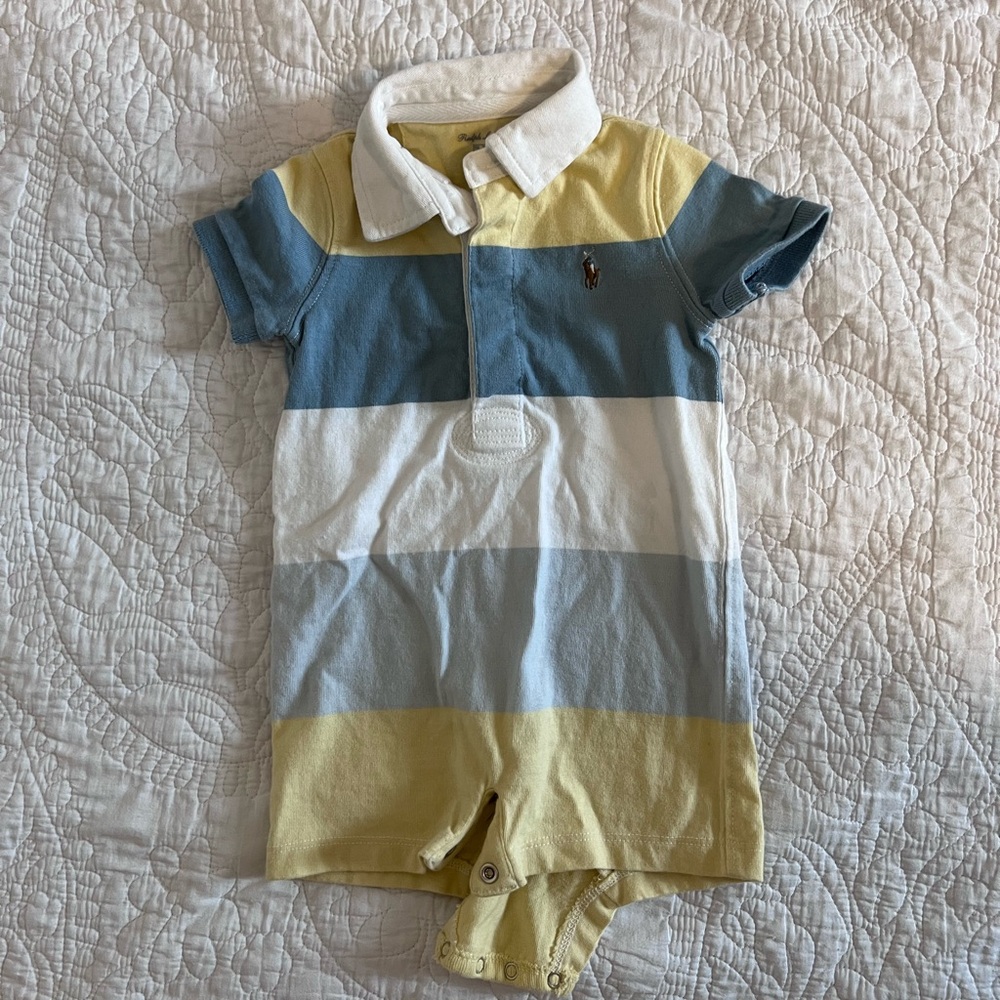 Ralph Lauren Collared Onesie, size 9m